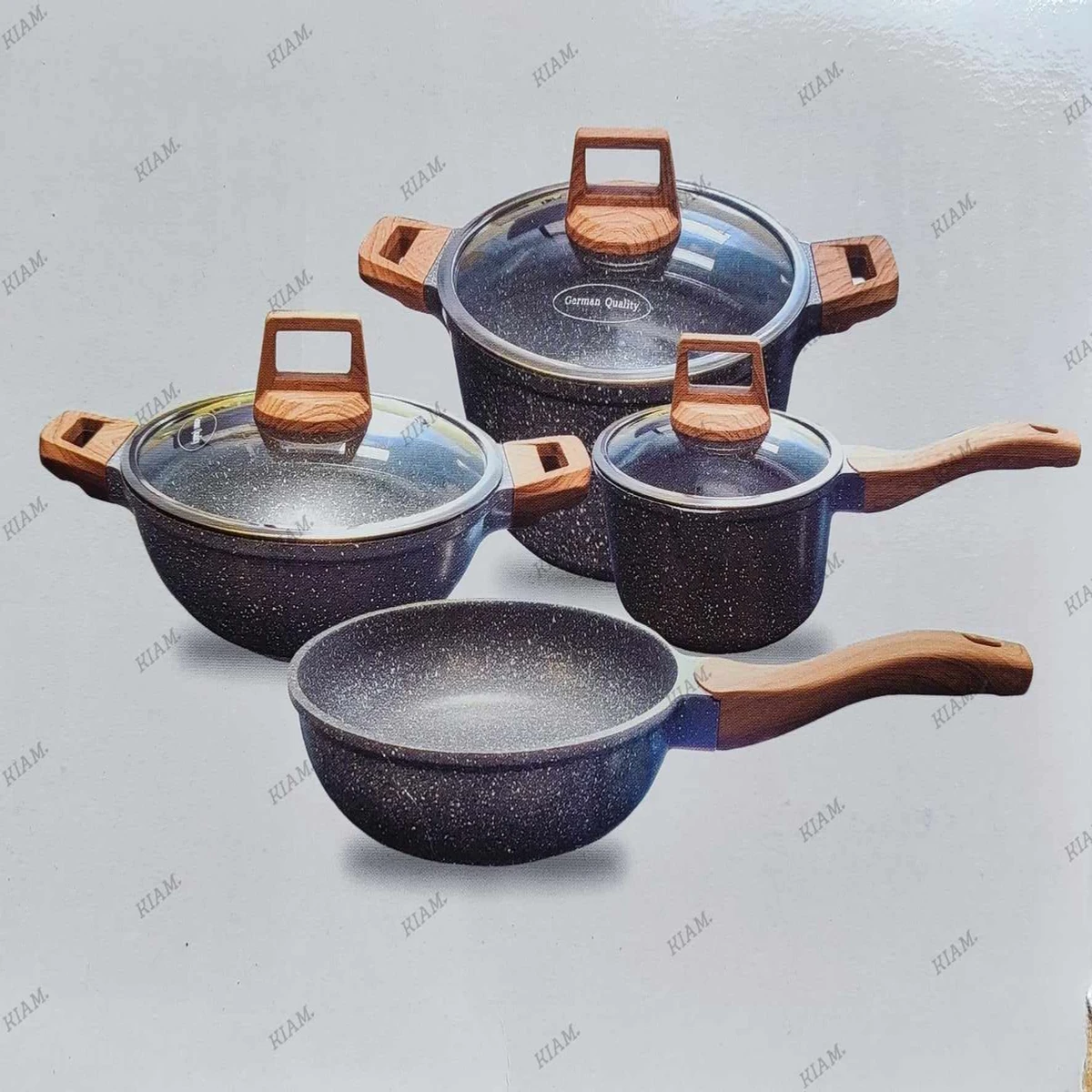 Kiam 7 Pcs Die-Casting  Cookware Set (INDUCTION)