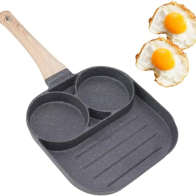 multi-section non-stick frying pan