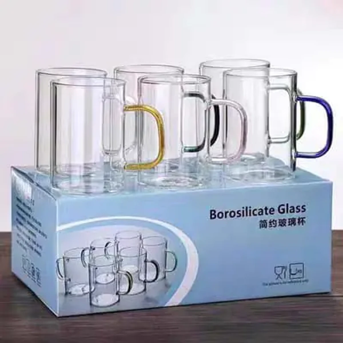 Borosilicate glass mug- 6 pcs set - Image 3