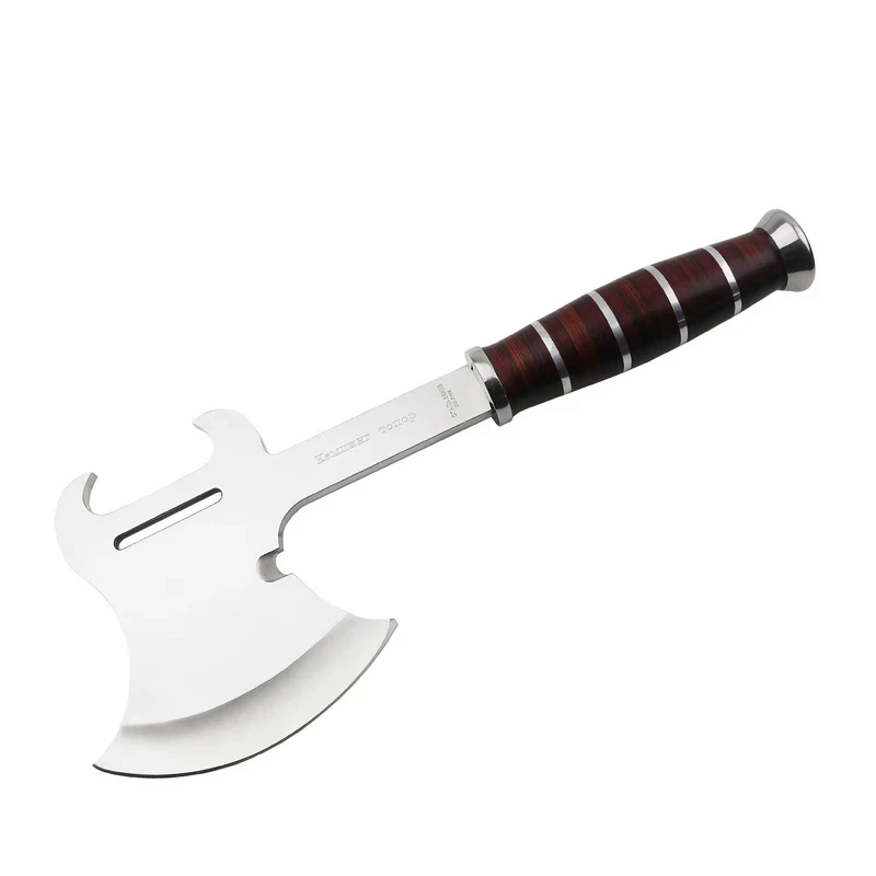 Heavy Duty Tactical Axe – Ultra Sharp Outdoor Camping & Survival Tool | Wooden Grip Handle - Image 4
