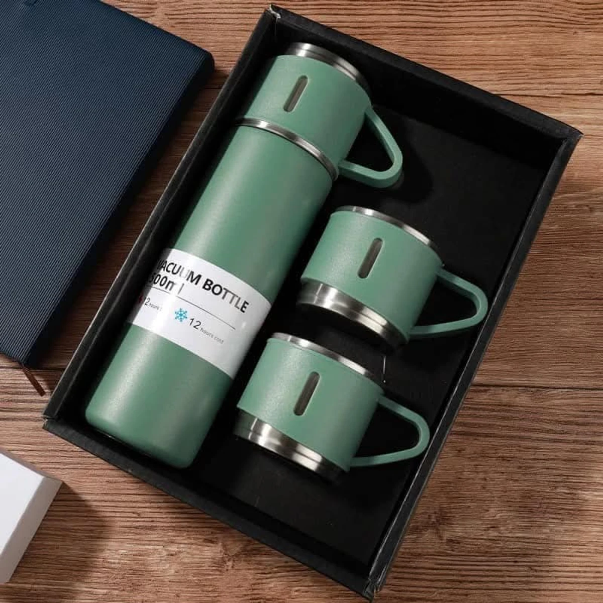 VACUUM INSULATED THERMAL FLASK {Green}