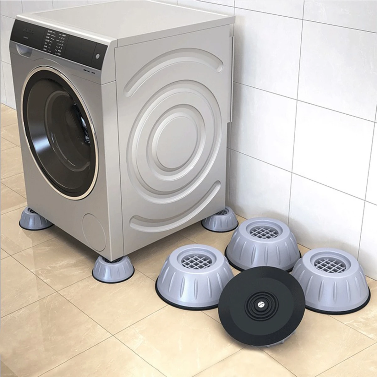 4 Pieces Set Anti-vibration Washing Machine Stand Feet Pads - Image 1