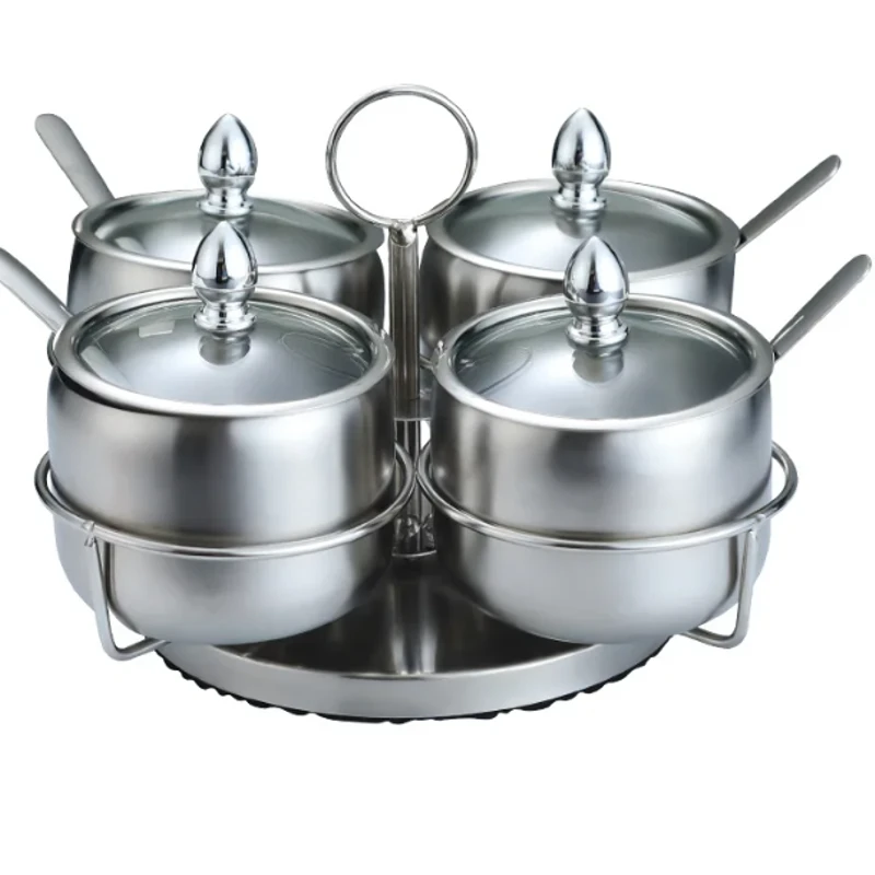stainless steel spice jars