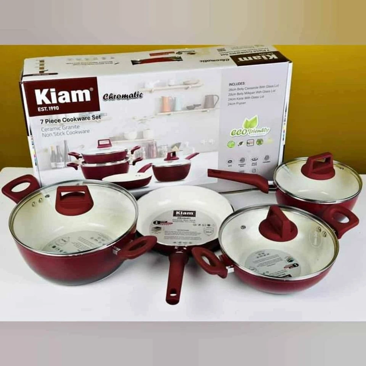 Red kiam 7pc Set - Image 1