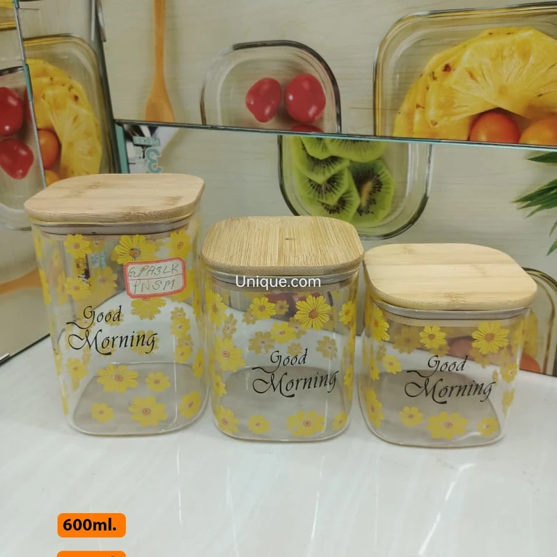 glass storage jars