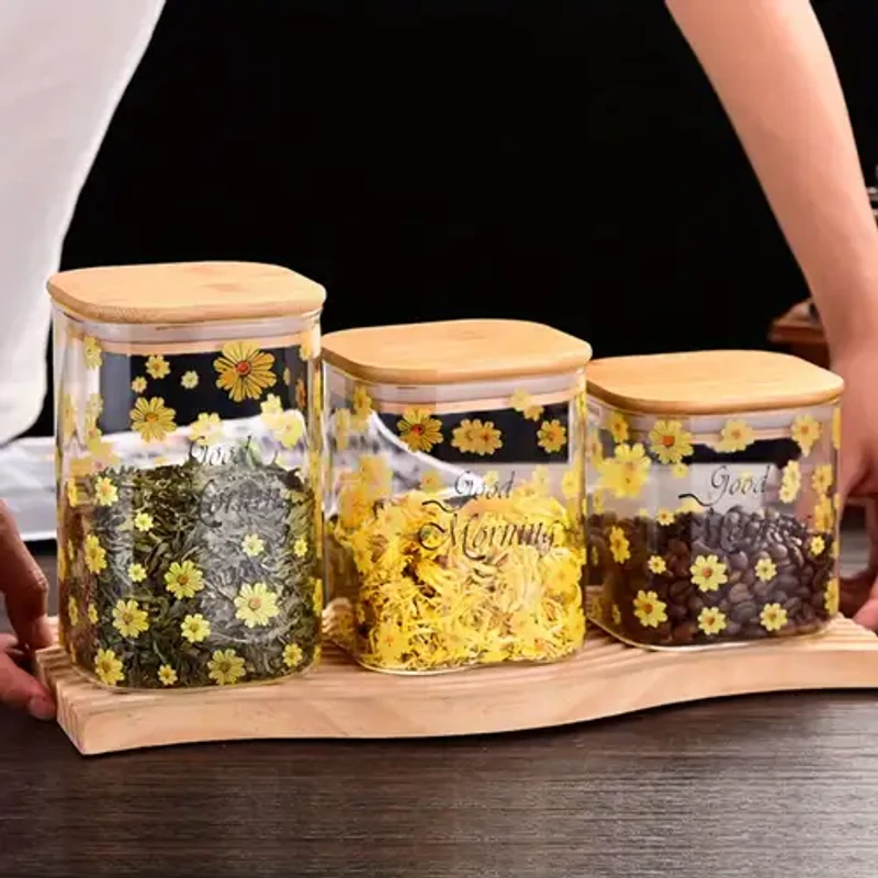 glass storage jars