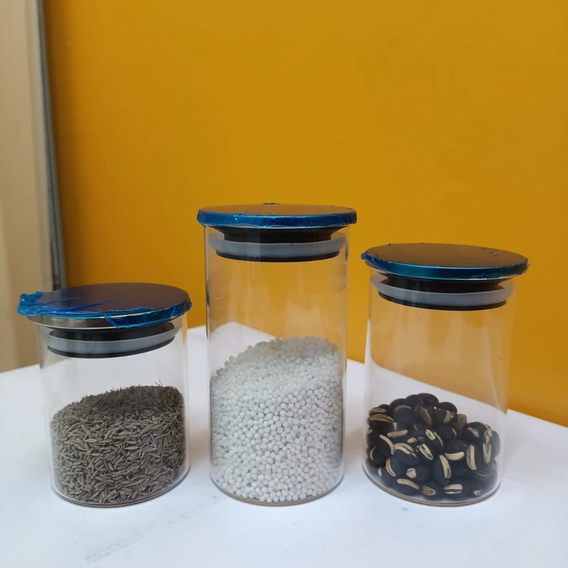 Premium Glass Storage Jars with SS Lids