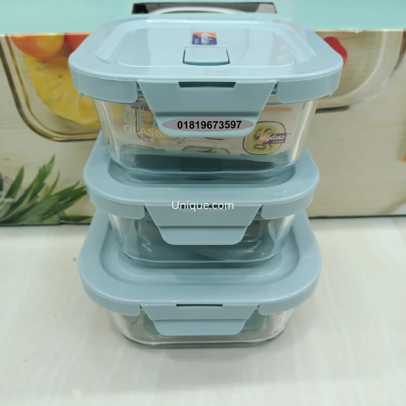 glass food storage container