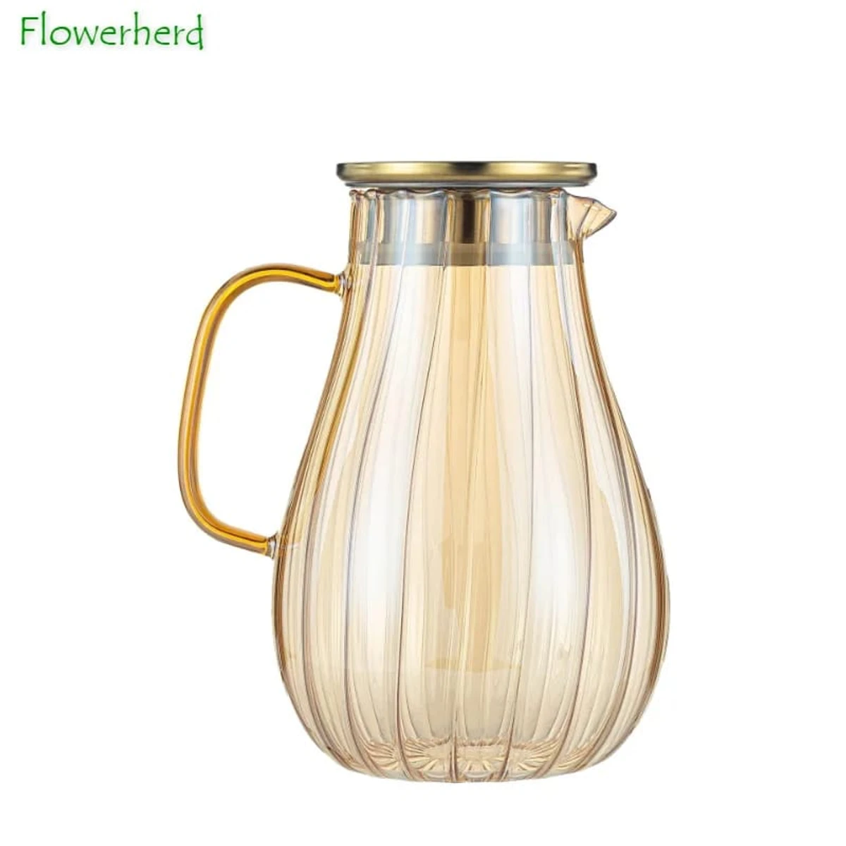 1.8L High Borosilicate Glass Cold Kettle Glass Cup Vertical Stripes Water Bottle Boil Water Jug Beverages Juice Pitcher Tea Pots - Image 4