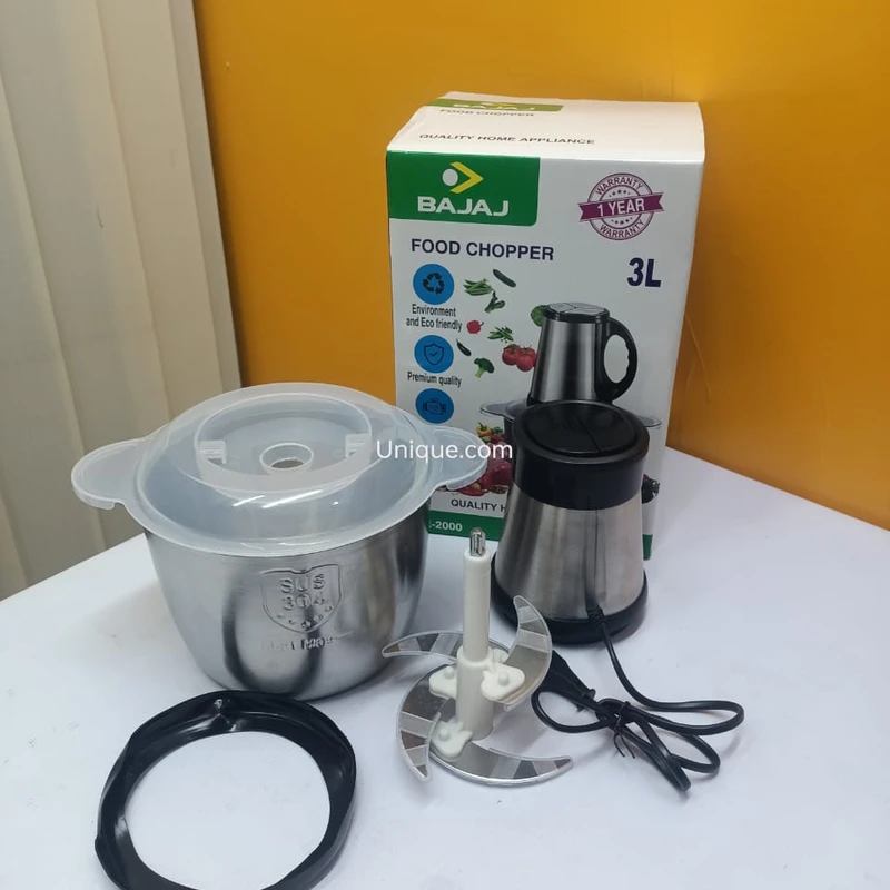 Bajaj 3L Electric Food Chopper – Chop Like a Pro!