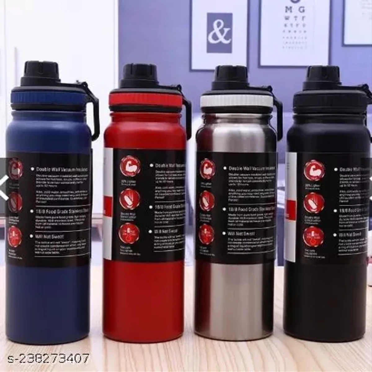 600Ml Double Wall Vacuum Insulated 304 Stainless Steel Sport Water Bottle - Stay Hydrated With 800Ml Double Wall Vacuum Insulated Sport Water Bottle - Image 4