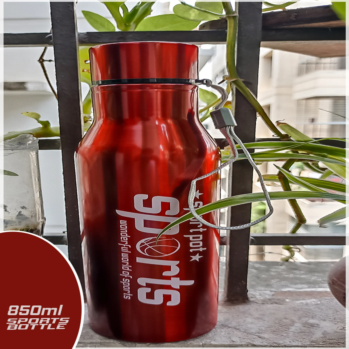 New 850ml stainless steel Vacuum Sports Unique Design Water Bottle - Image 4