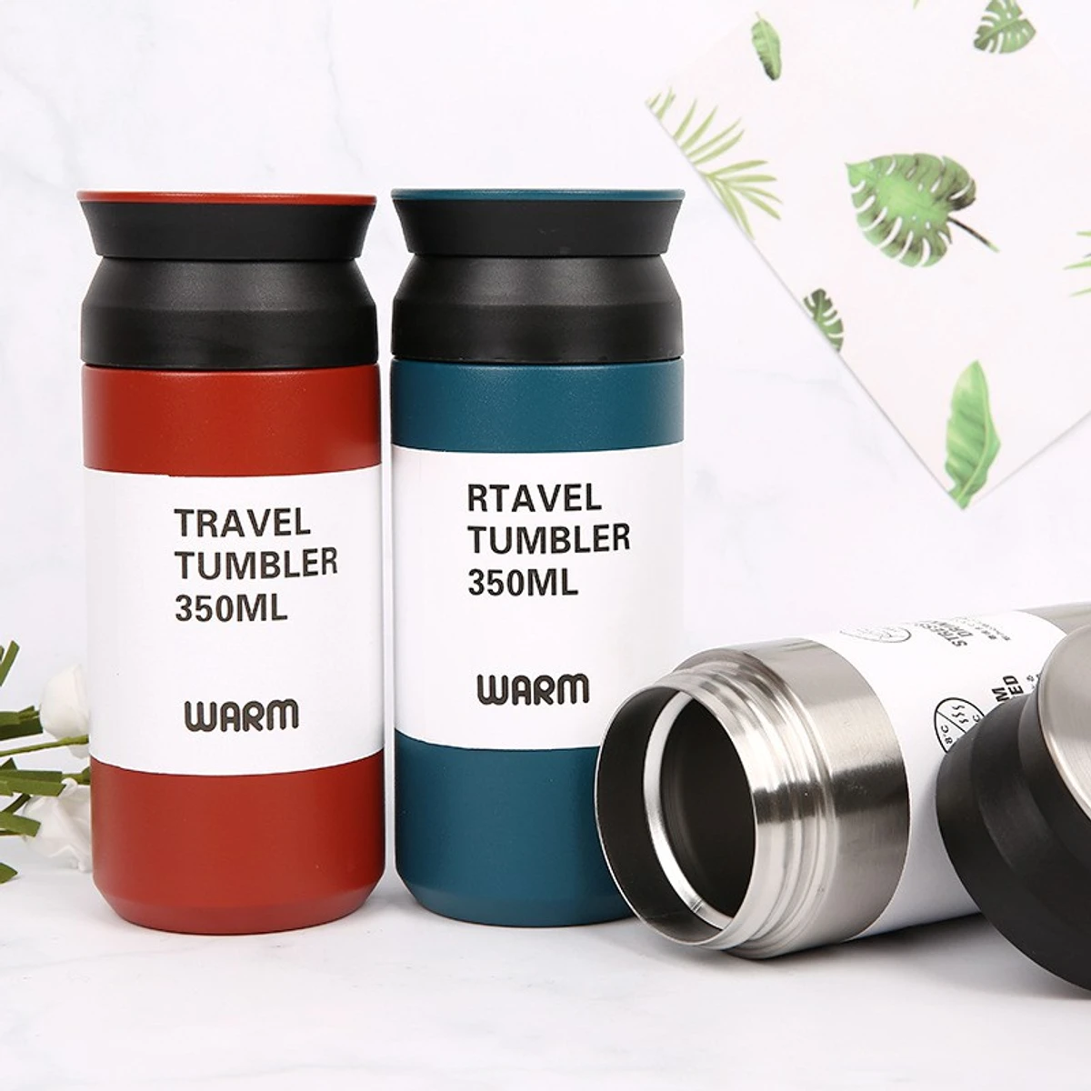 Premium Quality Vacuum Hot and Cool 500ml 304 Stainless steel Insulated Coffee Mug Double Wall Travel Thermo Drinking Vacuum water Bottle/Cup with Lid - Water Bottle - Water Bottle - Image 5