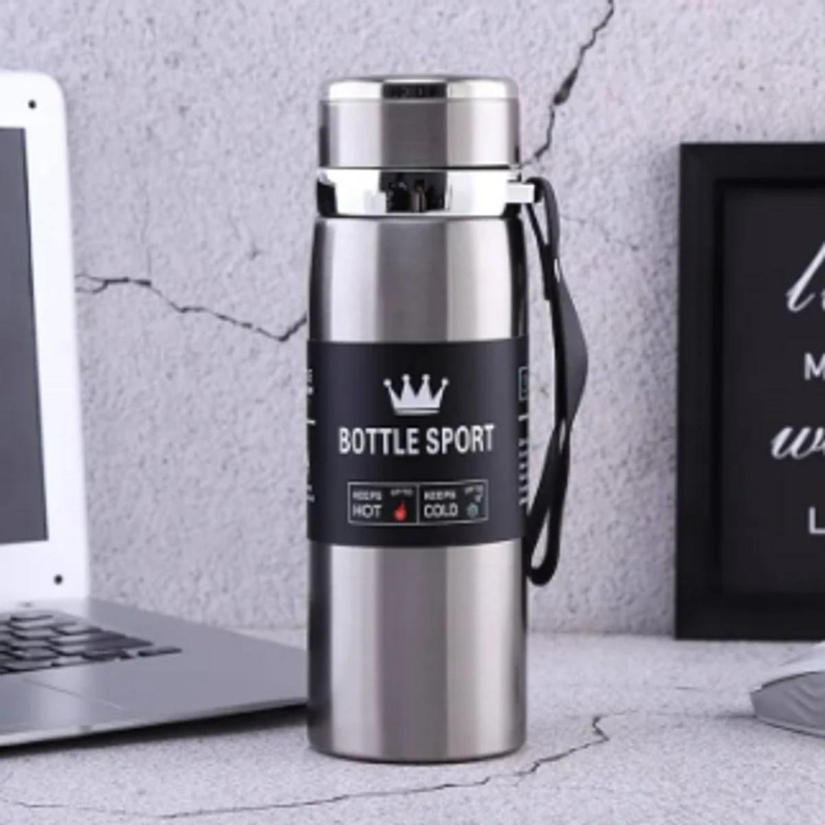 High Capacity Business Thermos Mug Stainless Steel Tumbler Insulated Water Bottle Vacuum Flask for Office Tea Mugs - 800ml