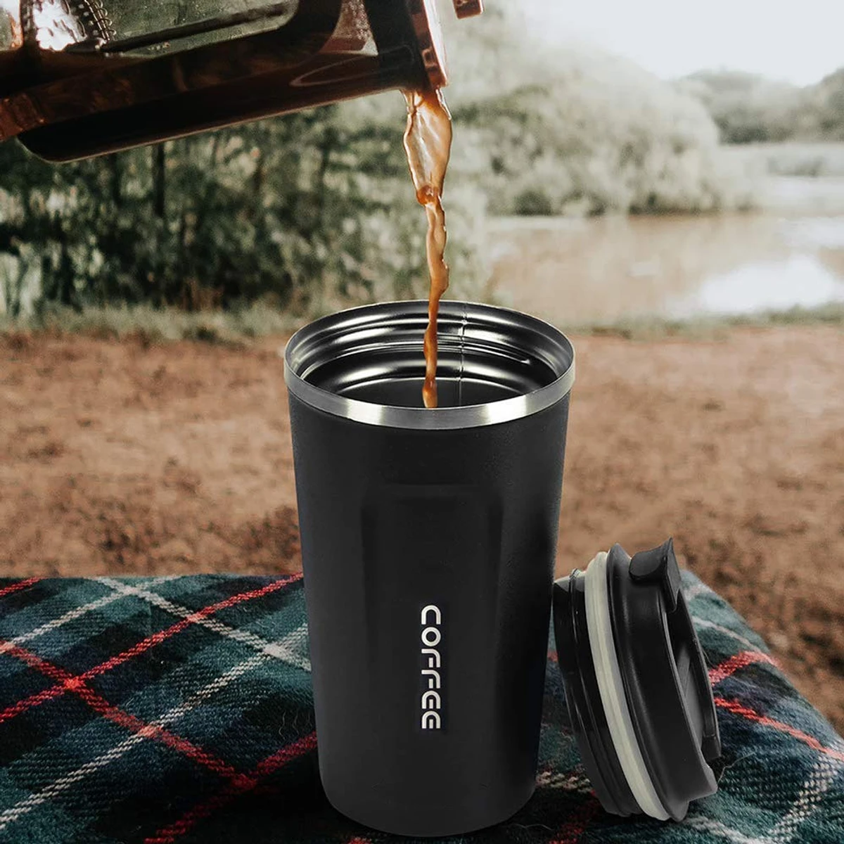 Stainless Steel Coffee Cup Thermos Mug Leak-Proof Thermos Travel Thermal Vacuum Flask Insulated Cup Water Bottle 510ML - Image 6