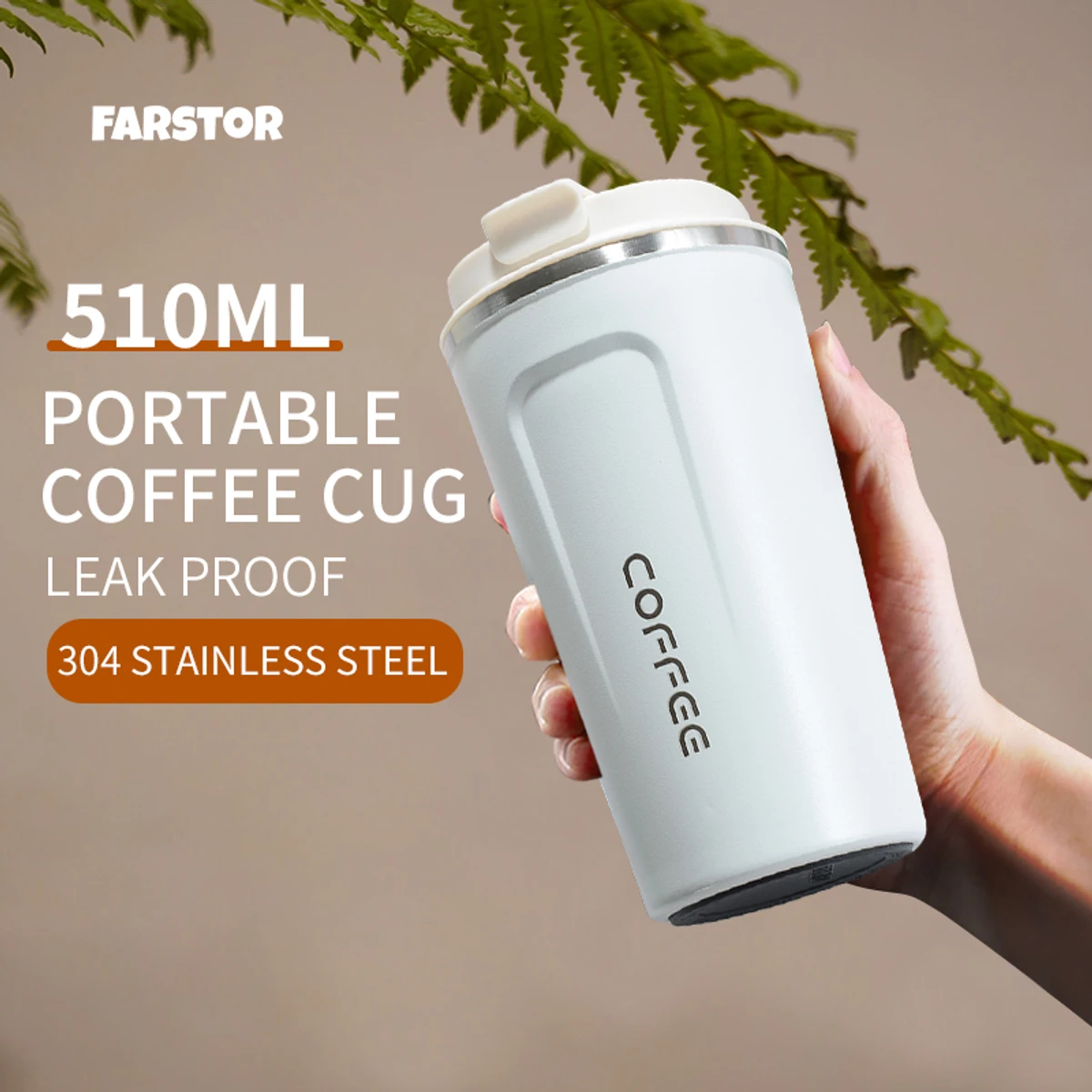 Stainless Steel Coffee Cup Thermos Mug Leak-Proof Thermos Travel Thermal Vacuum Flask Insulated Cup Water Bottle 510ML - Image 7