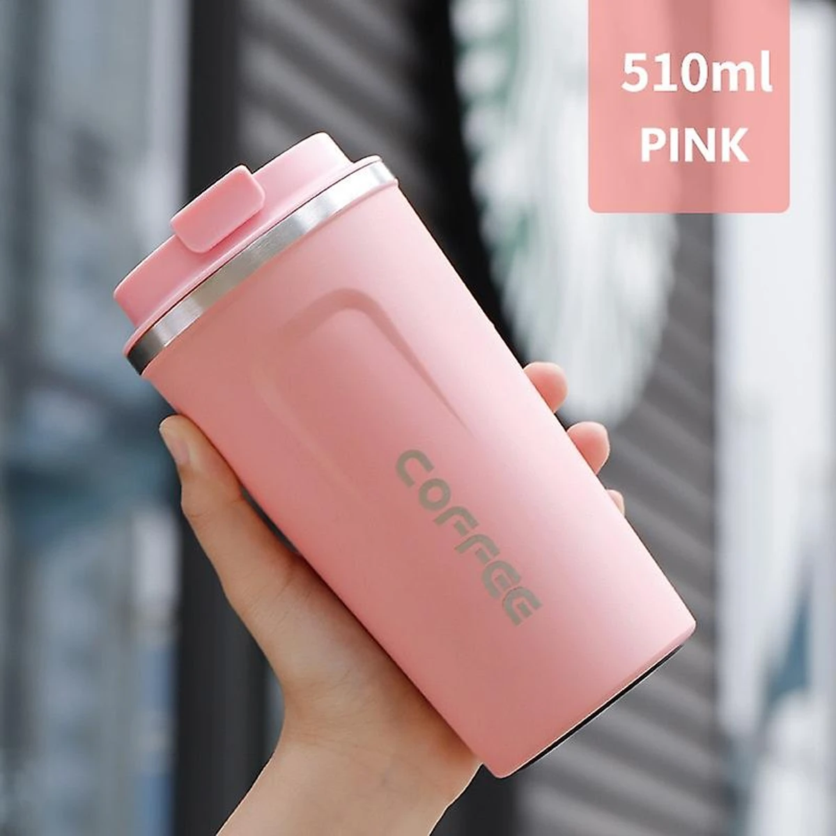 Stainless Steel Coffee Cup Thermos Mug Leak-Proof Thermos Travel Thermal Vacuum Flask Insulated Cup Water Bottle 510ML - Image 4