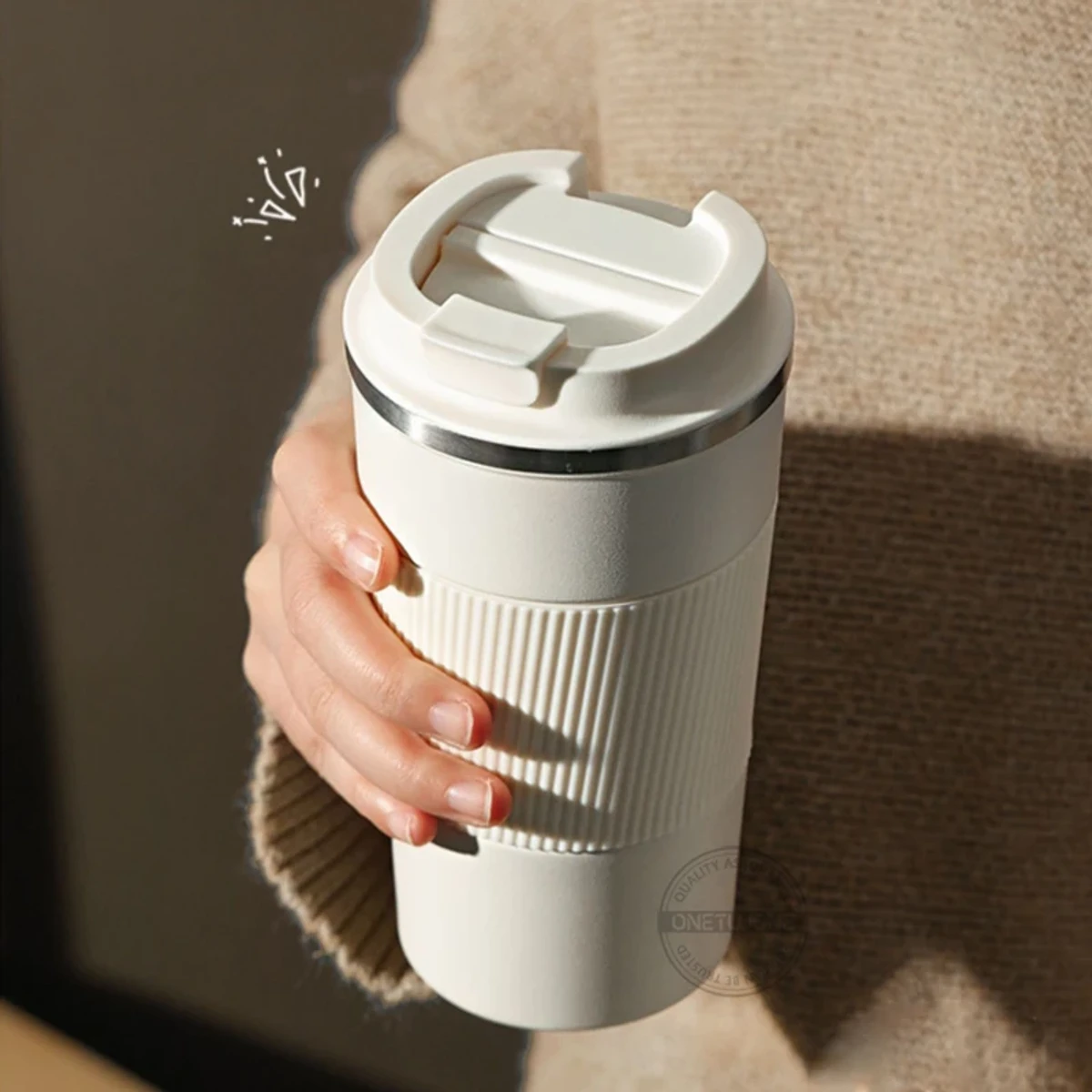 Stainless Steel Coffee Cup Thermos Mug Leak-Proof Thermos Travel Thermal Vacuum Flask Insulated Cup Water Bottle 510ML - Image 4