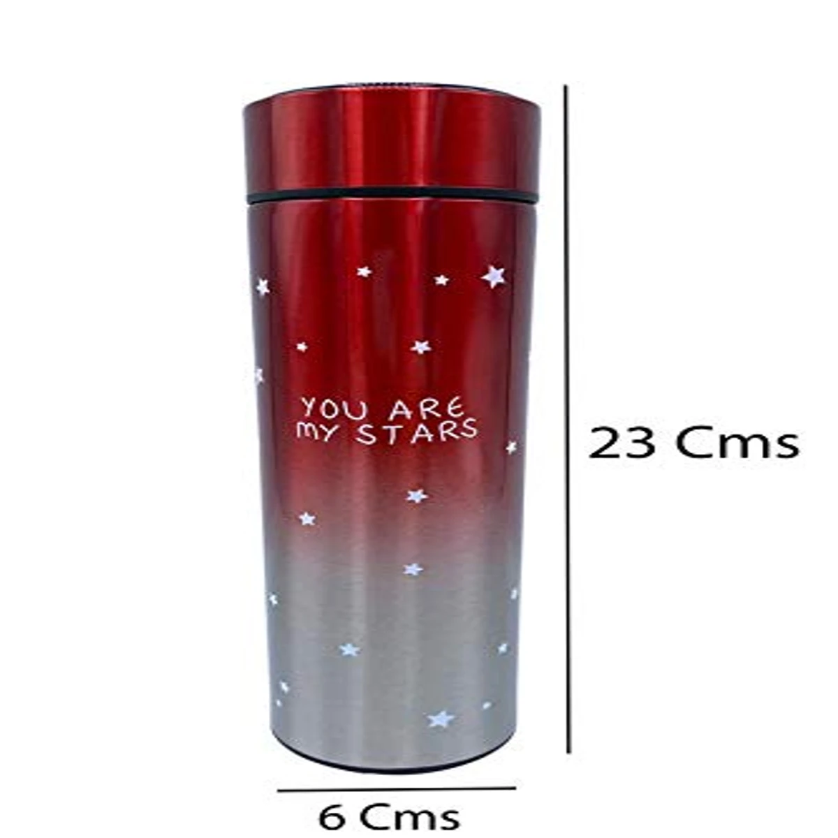 Kids Kraft Stainless Steel Star Printed Insulated Water Bottle with Smart Temperature Display - Image 3