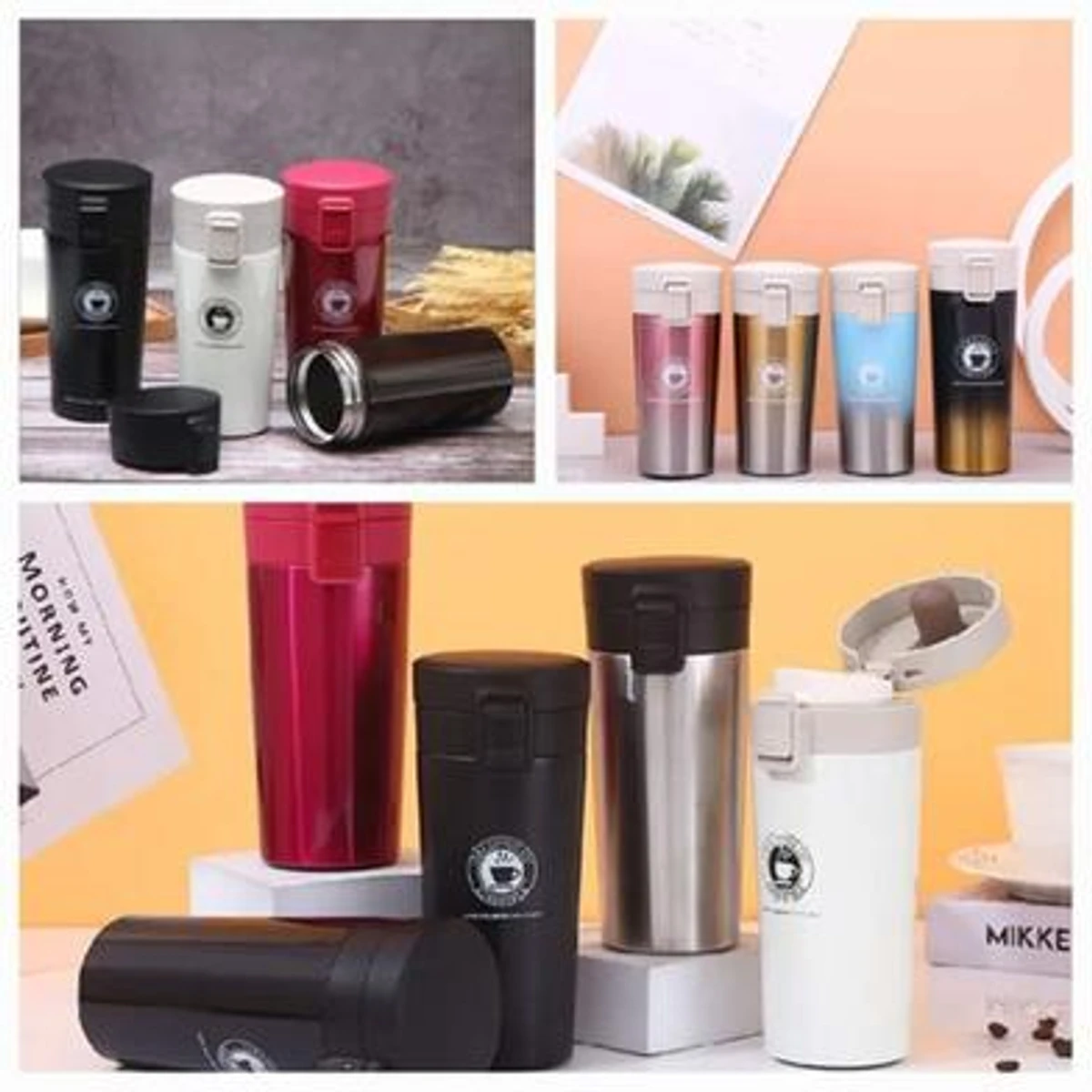 umbler Hot Fashion 380ml Stainless Steel Coffee Mugs Insulated Water Bottle Tumbler Thermos Cup Vacuum Flask Premium Travel Coffee Mug - Image 1