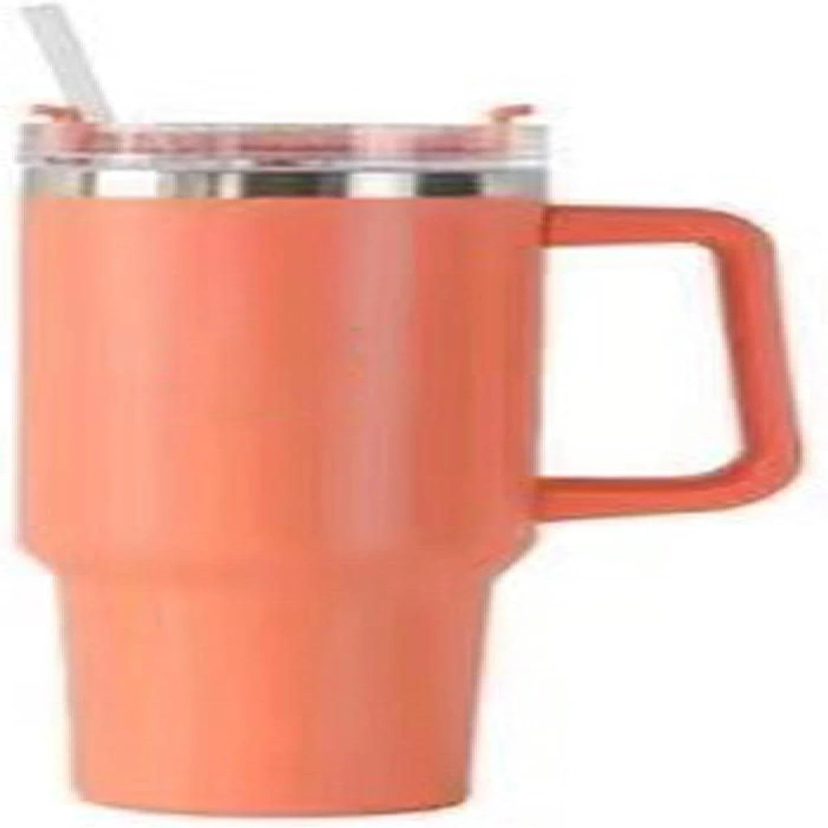 New Handle Car Cup 304 Stainless Steel Straw Ice Bomber Cup Car Portable Thermos Cup - Image 4