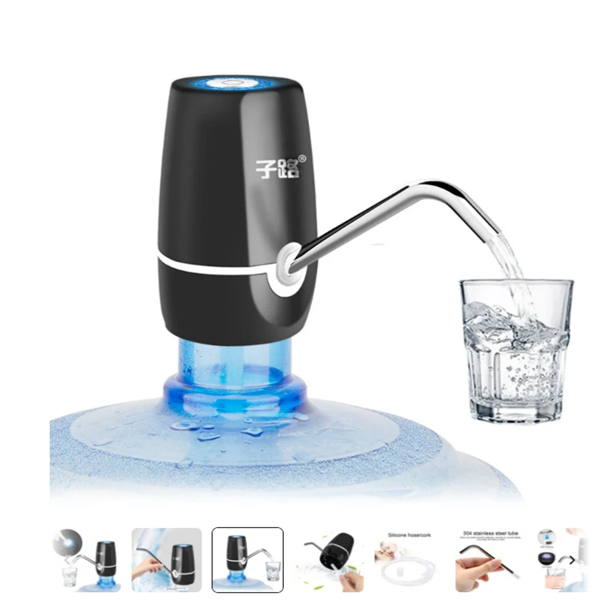 Water Pumps Household Automatic Water Dispenser Bottled Water Manual Water Press Intelligent Portable Water Dispenser USB Cable - Image 3