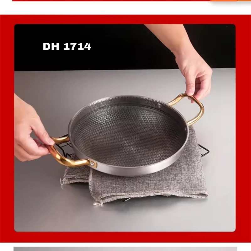 3Pcs Combo Set Honeycomb  Flat pan (24,26,28cm) - Image 3