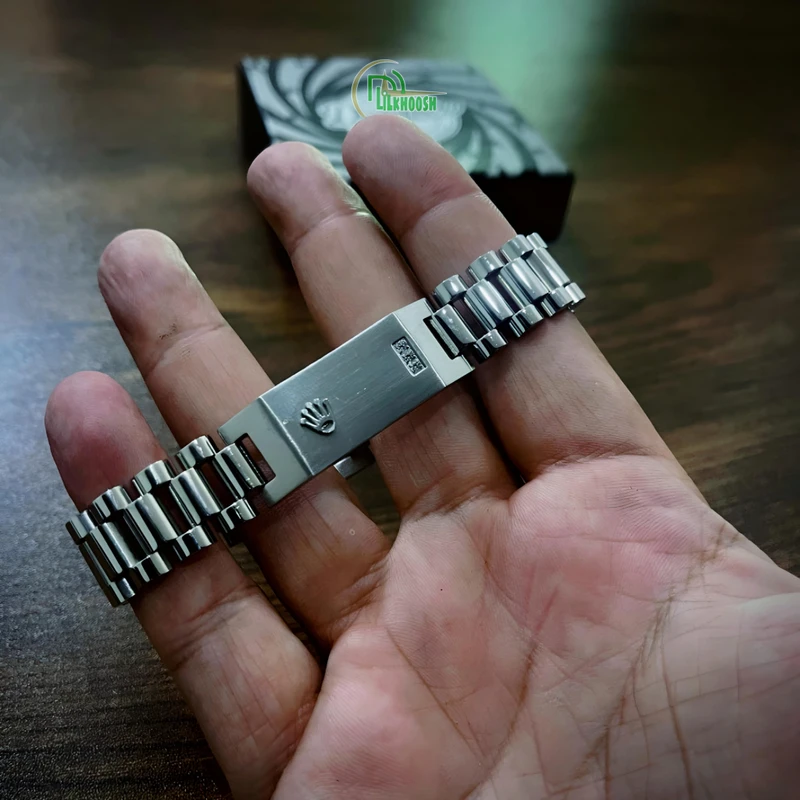 Original Rolex Crown Design Stylish Men's Stainless Steel Bracelet (Silver)
