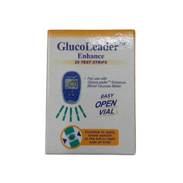 Gluco leader Enhance blue Blood Glucose Test Strips 25'pcs