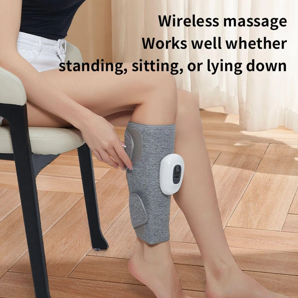 Smart Electric Leg Massager with Adjustable Heat and Air Compression for Home and Office Use - Thumbnail 3