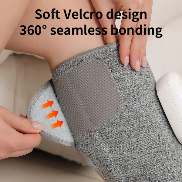 Smart Electric Leg Massager with Adjustable Heat and Air Compression for Home and Office Use - Thumbnail 4