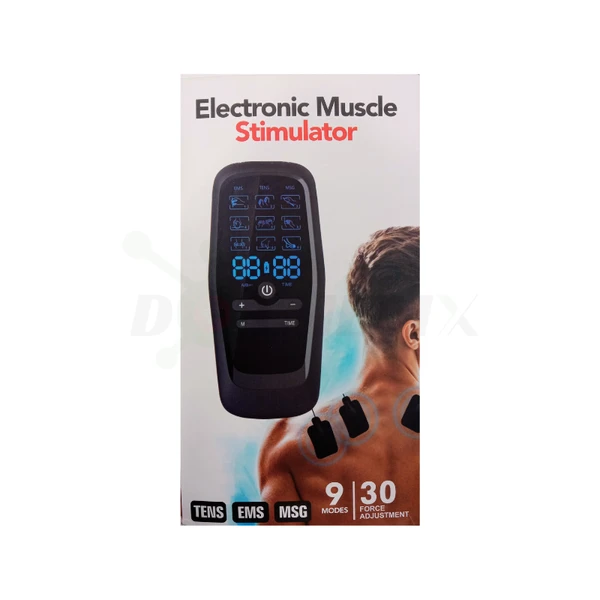 Electronic Muscle Stimulator (9 Modes, 30 Force Adjustment, EMS/TENS/MSG Therapy)