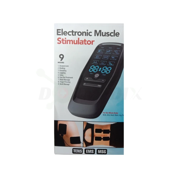 Electronic Muscle Stimulator (9 Modes, 30 Force Adjustment, EMS/TENS/MSG Therapy)