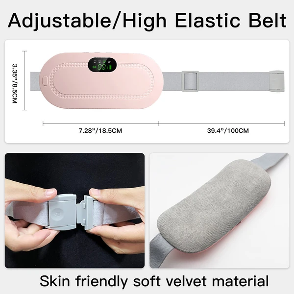 ODM/OEM Abdominal Waist Warming Belt Thermal Heating Pad for Women Pain Relief Menstrual Heating Pad for Period Cramps - Thumbnail 3
