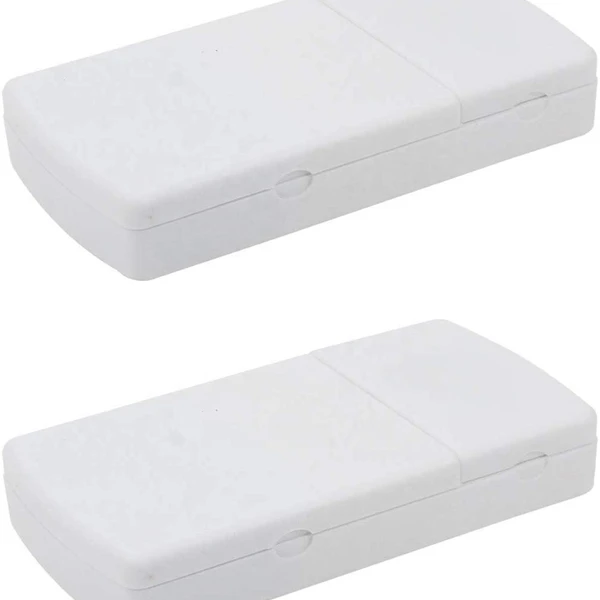 Small Portable Plastic Pill Storage Box with Cutter - Thumbnail 5