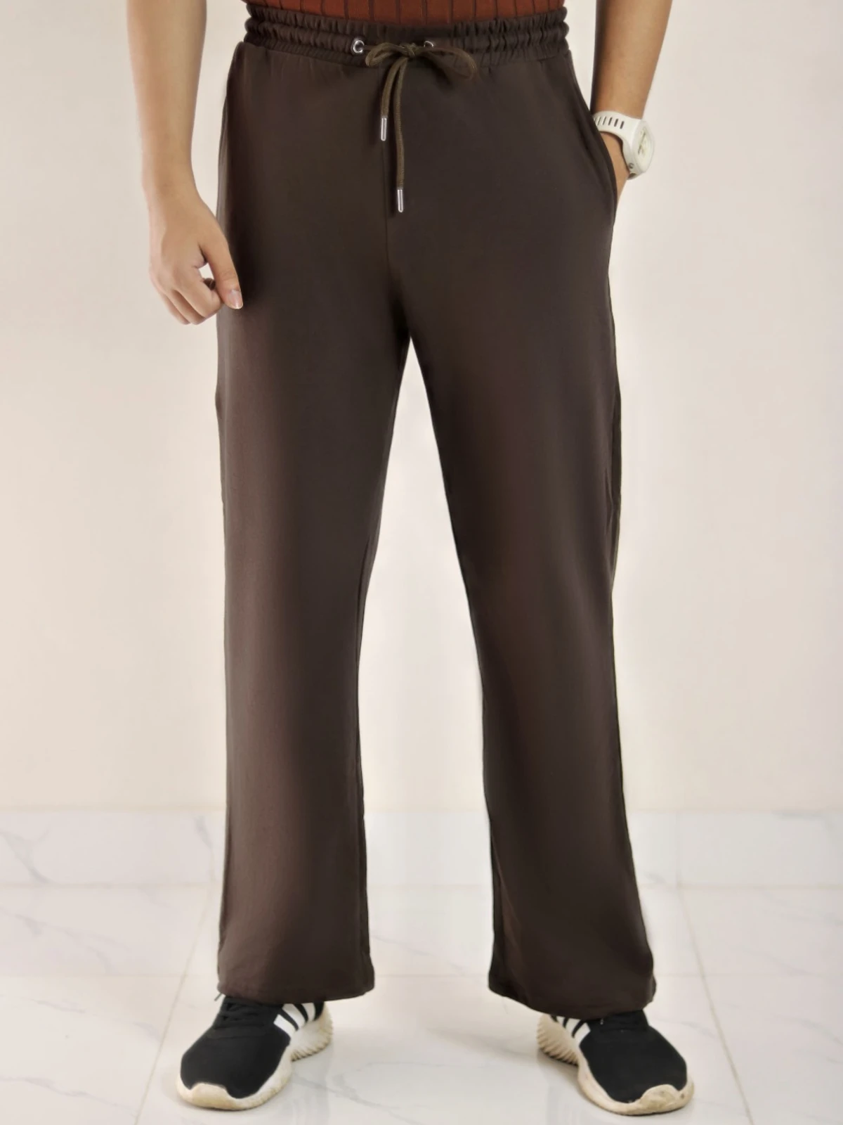 Coffee - Semi Baggy Trouser