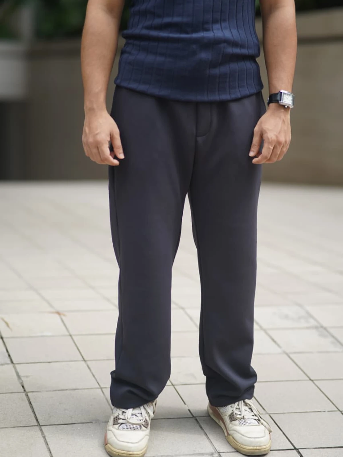 Light Black - Imported China Fabrics Semi Baggy Trouser