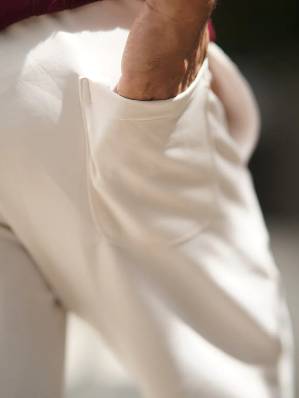 Off White - China imported Semi Baggy Trouser - Image 3