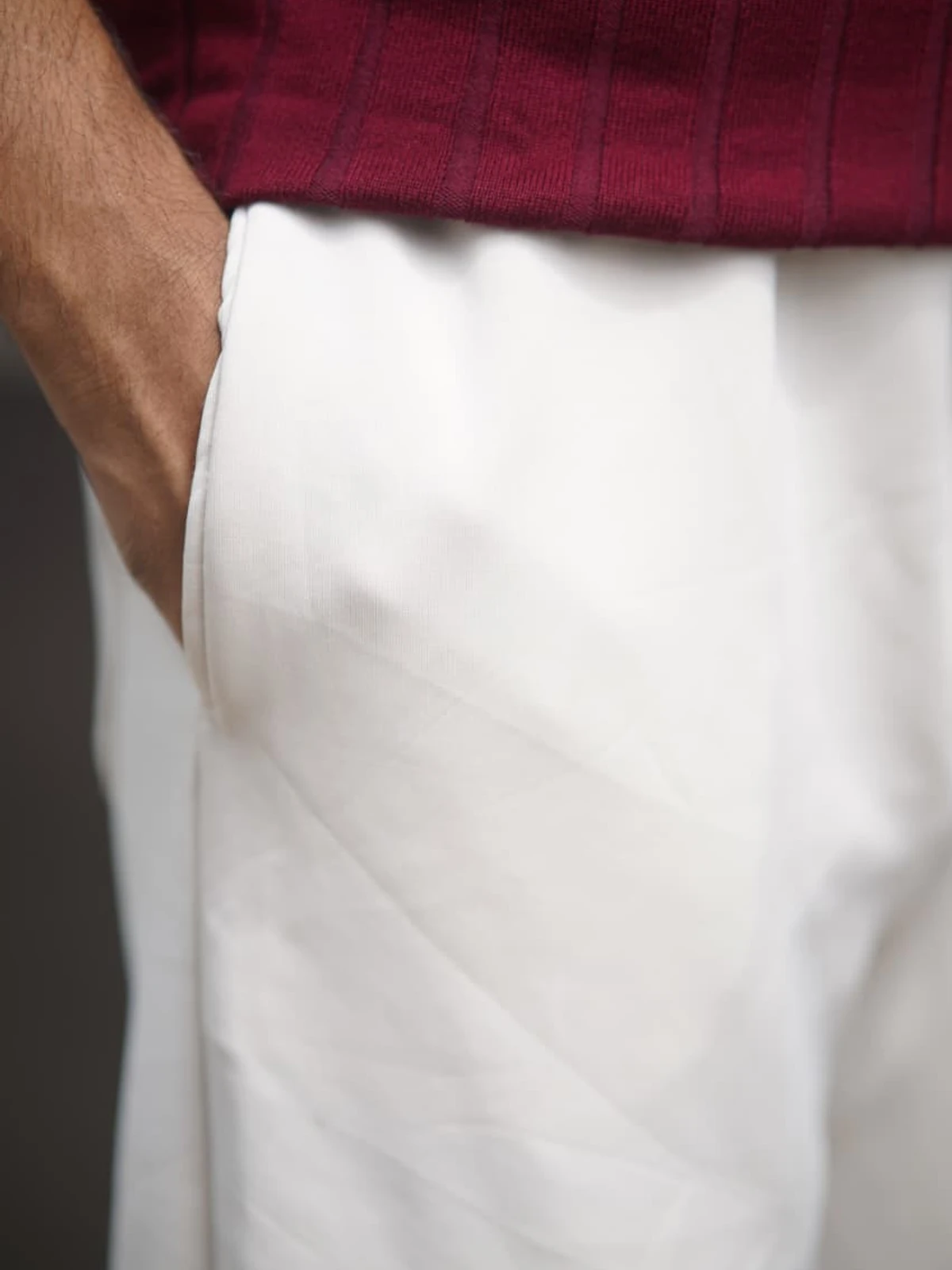 Off White - China imported Semi Baggy Trouser - Image 4