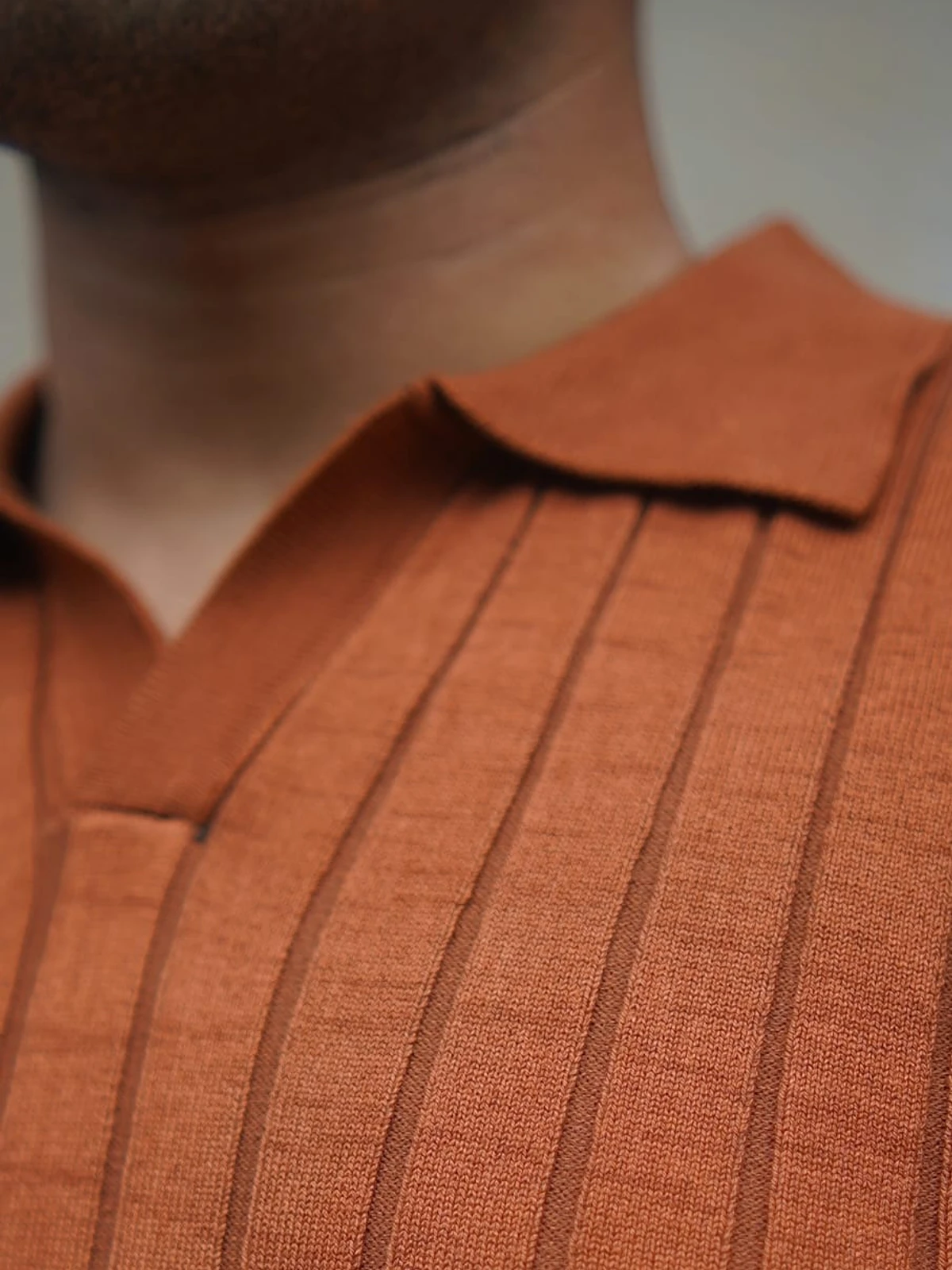 Brown Old Money Polo - Image 4