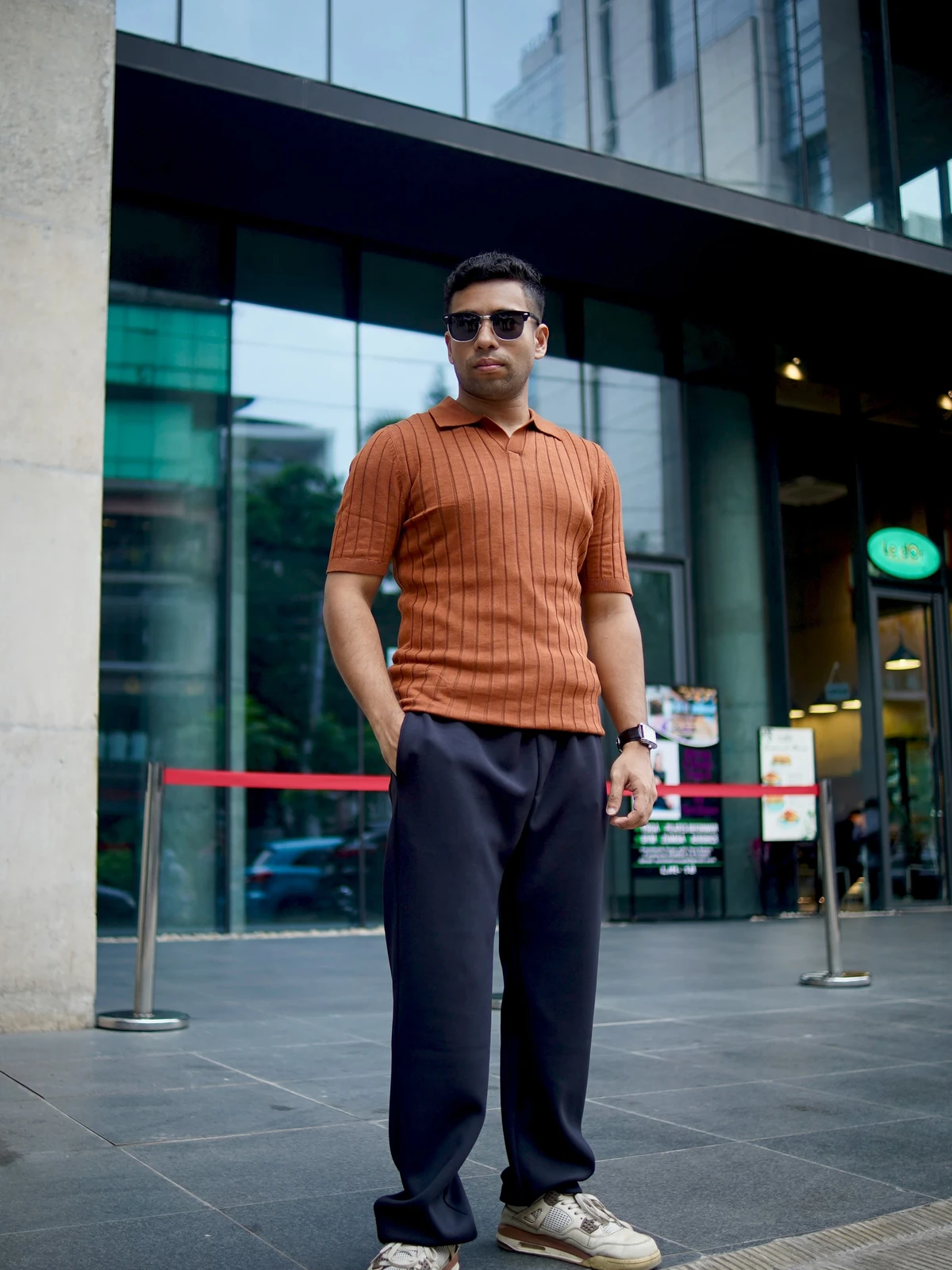 Brown Old Money Polo - Image 3