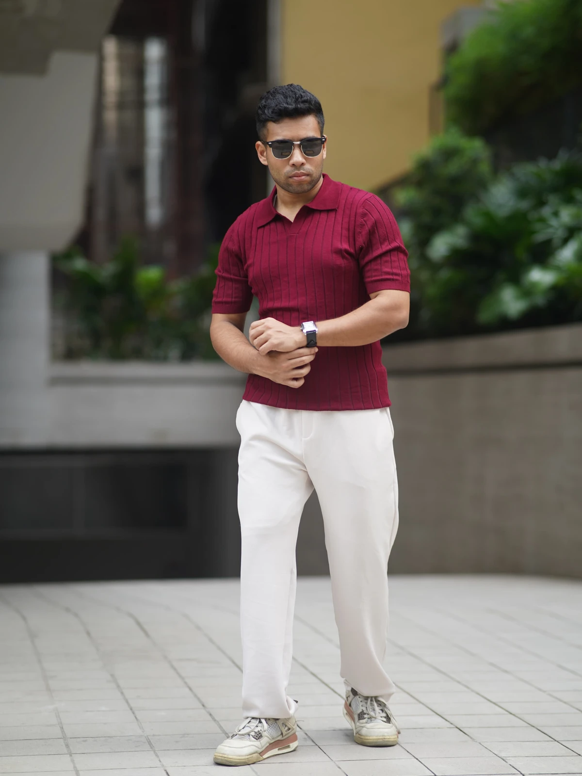 Maroon Old Money Polo - Image 4
