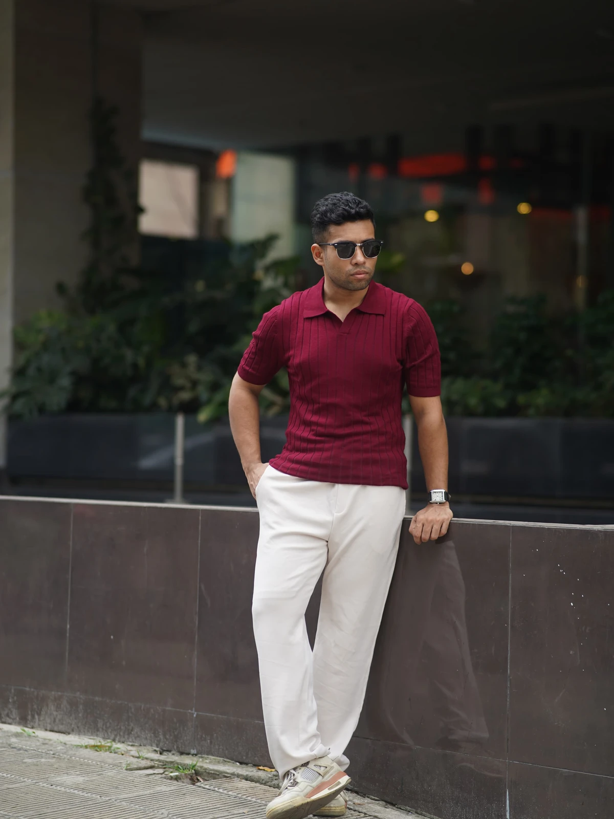 Maroon Old Money Polo - Image 5