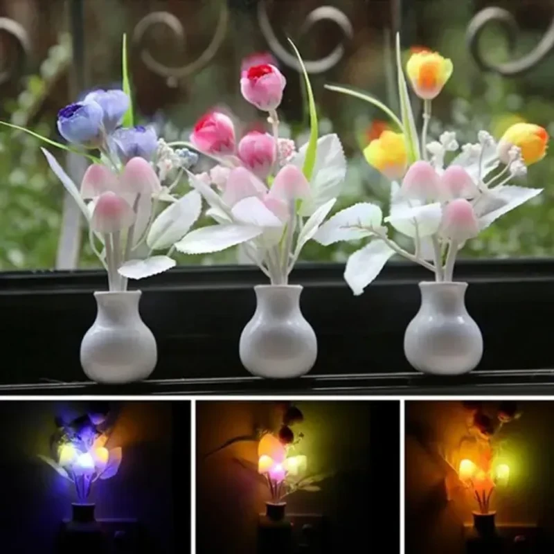 3 pes LED Sensor Mushroom Lamp - Thumbnail 1
