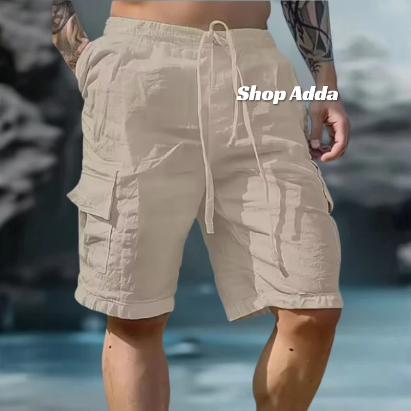 Summer Comfortable 5 Pocket Cotton Shorts For Men