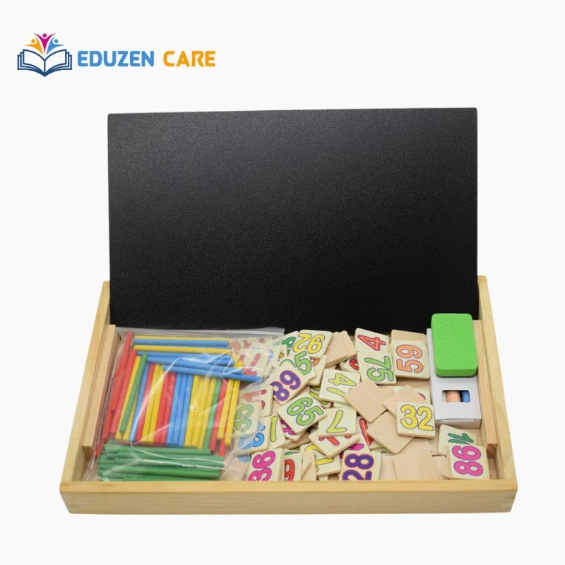 Mathematic Intelligence Box || Kids Educational Math Toys with Counting Rods Wooden Counting Sticks