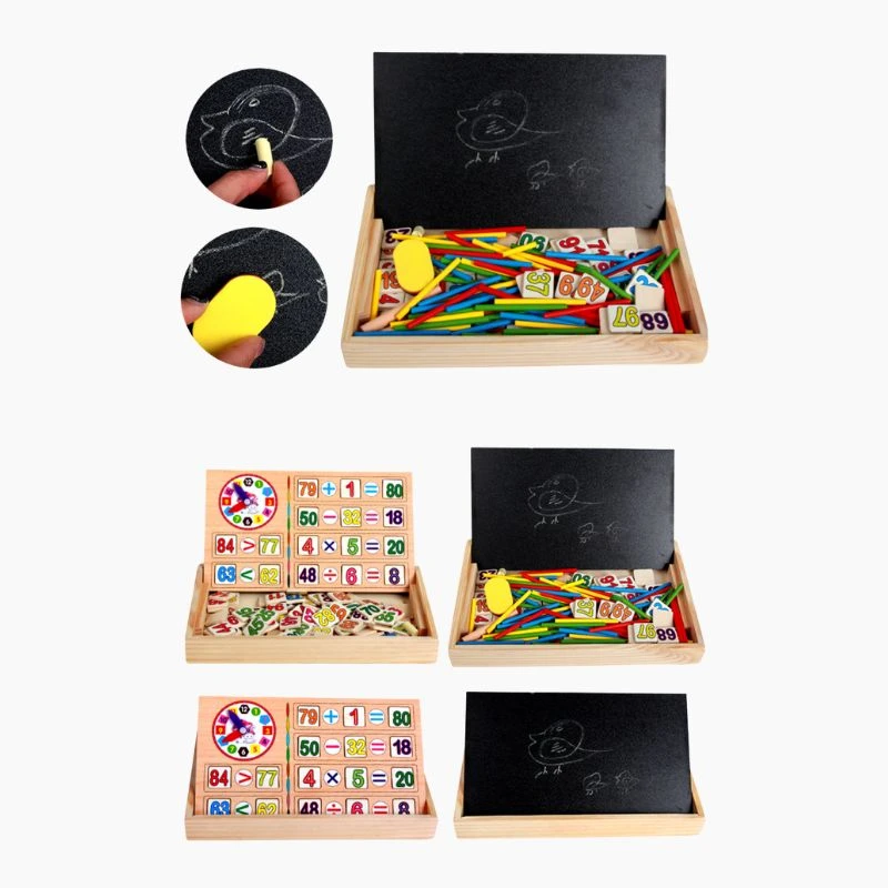 Mathematic Intelligence Box || Kids Educational Math Toys with Counting Rods Wooden Counting Sticks - Image 3