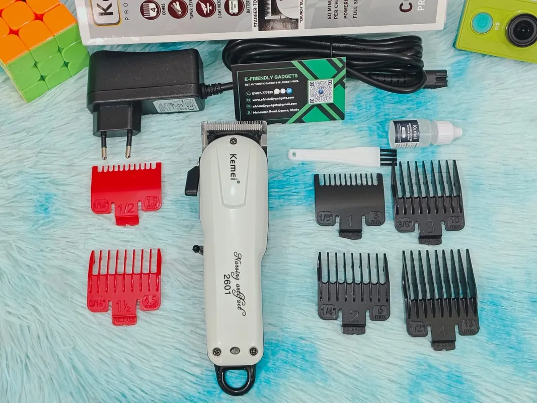 Kemei KM-2601 Professional Hair Clipper and Beard Trimmer for Men