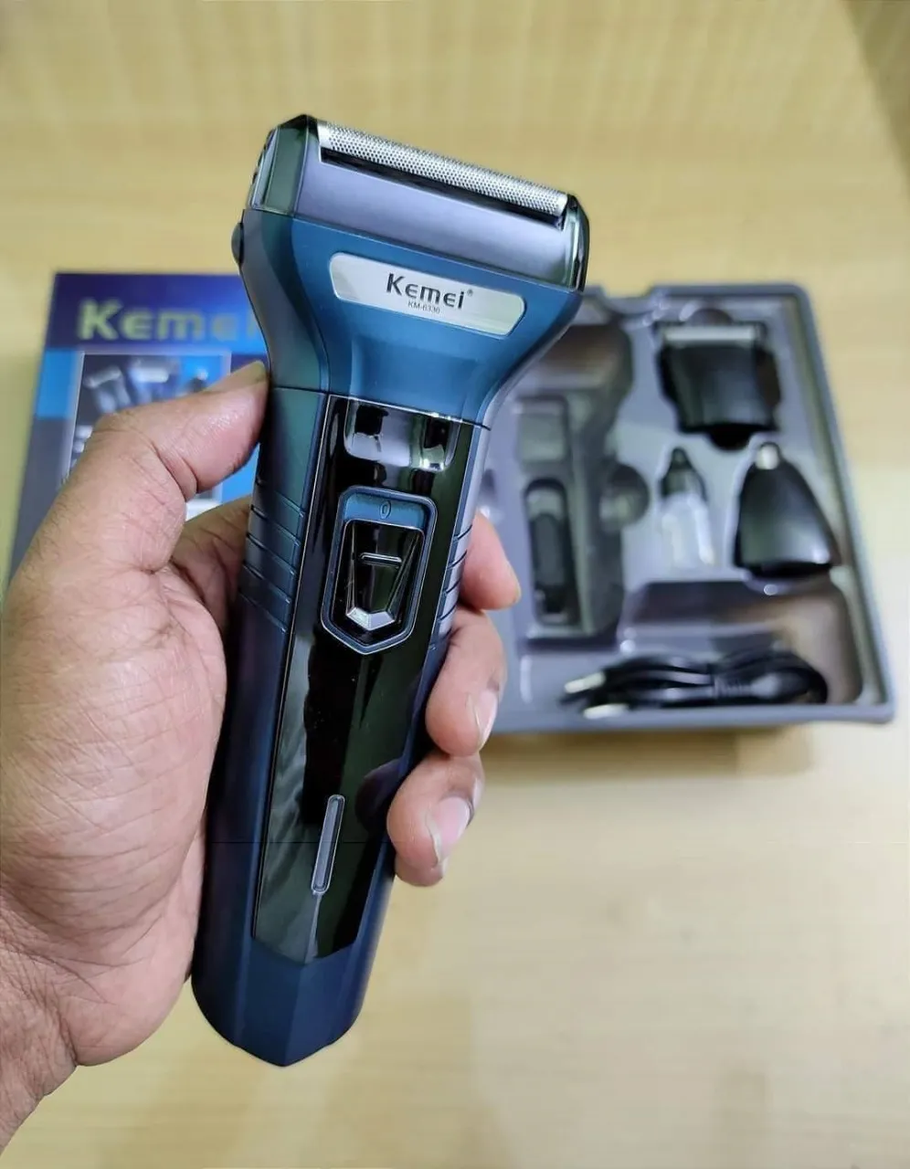 Kemei KM 6330 3 in 1  Shaver and Trimmer