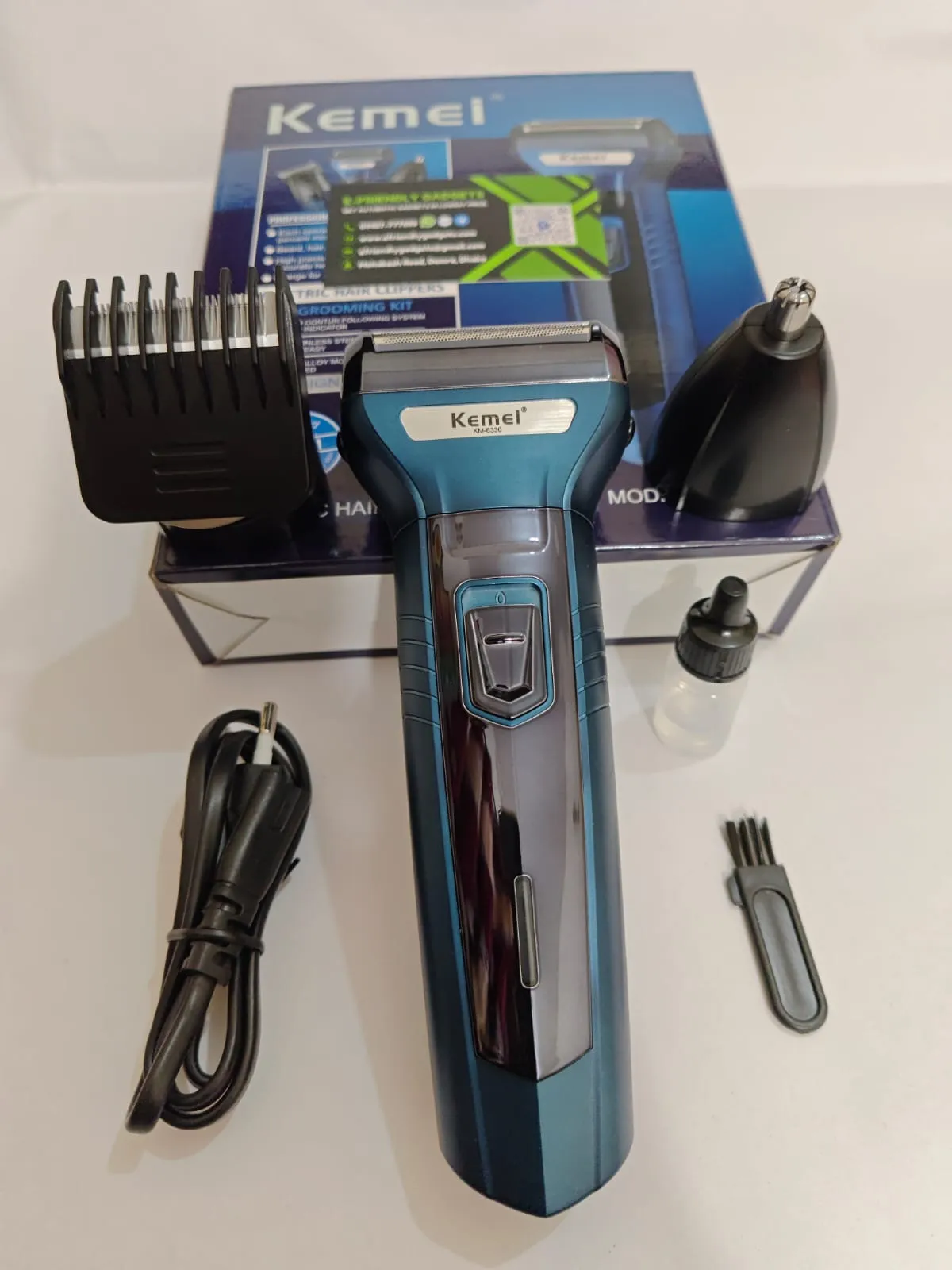 Kemei KM 6330 3 in 1  Shaver and Trimmer - Image 3